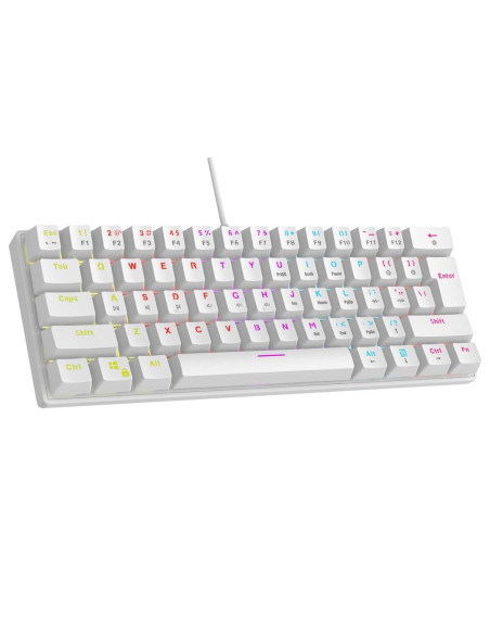 Rampage Klawiatura Mechaniczna Plower K60 Biała