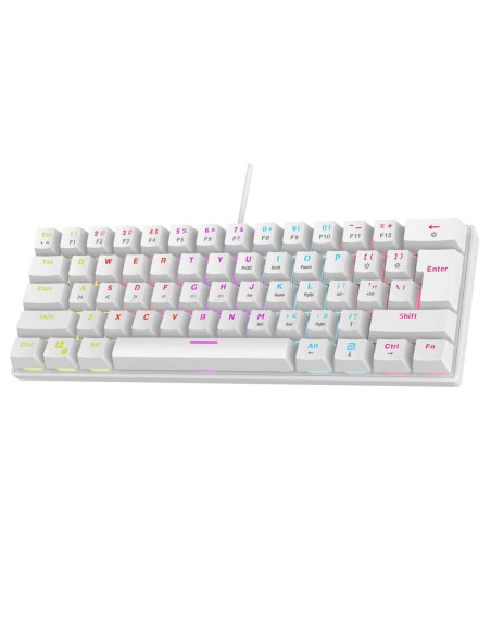 Rampage Klawiatura Mechaniczna Plower K60 Biała