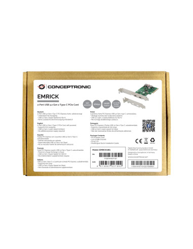 Conceptronic Emrick08G Adapter Wewnętrzny Usb 3.2 Gen 2 (3.1 Gen 2)