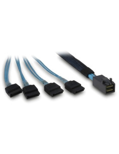 Inter-Tech Sff-8643 - 4X Sata/Sas 0,7 M 12 Gbit/S Niebieski 2