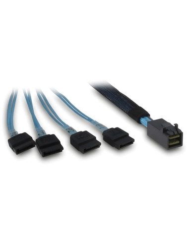 Inter-Tech Sff-8643 - 4X Sata/Sas 0,7 M 12 Gbit/S Niebieski