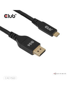Club3D Cac-1563 Adapter Kablowy 2 M Usb Type-C Displayport Czarny