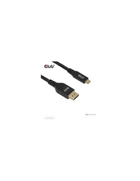 Club3D Cac-1563 Adapter Kablowy 2 M Usb Type-C Displayport Czarny