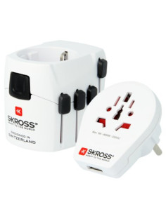 Skross Pro – World & Usb Biały