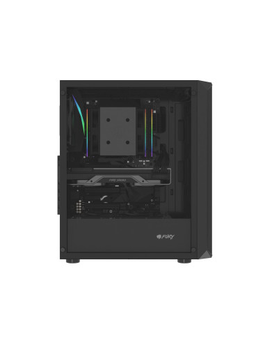 Obudowa Fury Shobo Sh4F Midi Tower Z Oknem Czarna