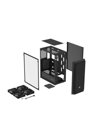 Obudowa Fury Shobo Sh4F Midi Tower Z Oknem Czarna