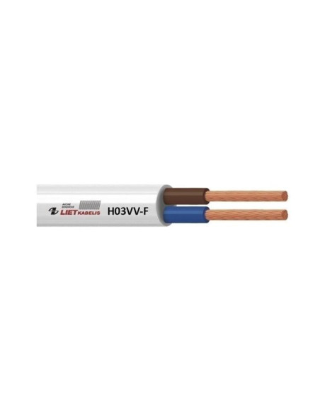 Cable H03Vv-F 3X0.75 White 50M