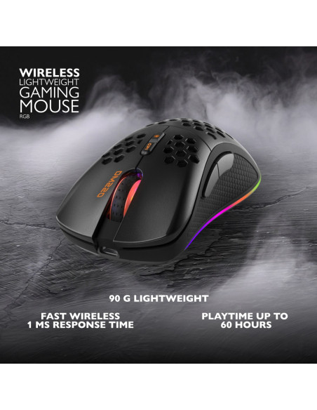 Deltaco Gaming Gam-120 Myszka Po Prawej Stronie Rf Wireless + Bluetooth + Usb Type-A Optyczny 4800 Dpi