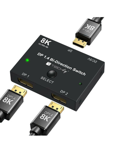 Techly Idata-Dp-2Dp-8Kt Przełącznik Wideo Displayport