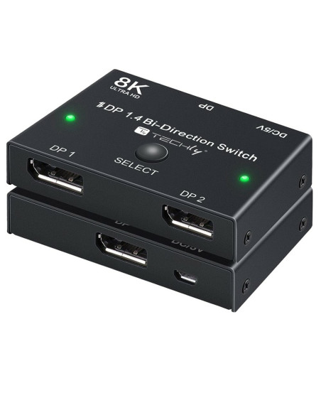 Techly Idata-Dp-2Dp-8Kt Przełącznik Wideo Displayport