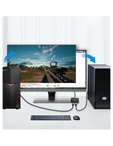 Techly Idata-Dp-2Dp-8Kt Przełącznik Wideo Displayport
