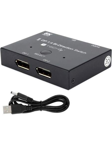 Techly Idata-Dp-2Dp-8Kt Przełącznik Wideo Displayport