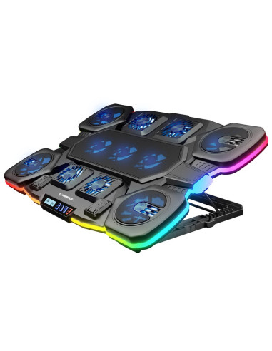 Rampage Gamingowa Podstawka Chłodząca Pod Laptop Glacier Czarna