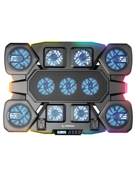 Rampage Gamingowa Podstawka Chłodząca Pod Laptop Glacier Czarna