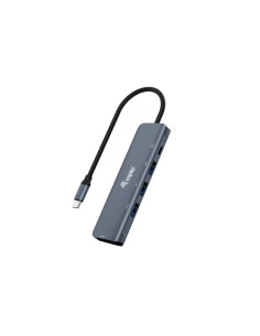 Equip 133487 Huby I Koncentratory Usb 3.2 Gen 1 (3.1 Gen 1) Type-C 5000 Mbit/S Czarny, Szary