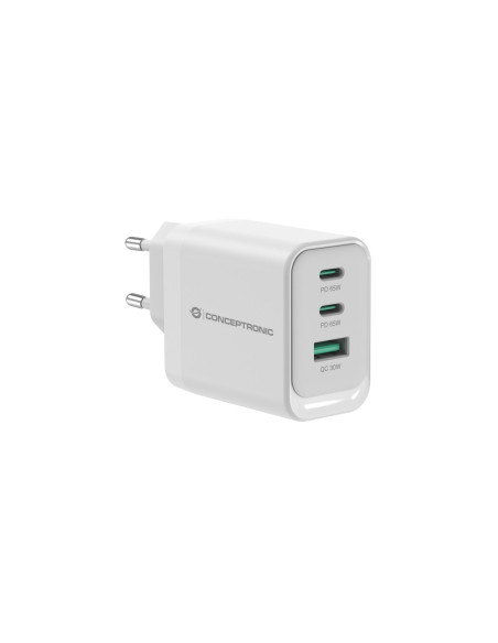 Conceptronic Althea21W65 Ładowarka Do Urządzeń Przenośnych Uniwersalne Biały Prąd Przemienny Szybkie Ładowanie Wewnętrzna
