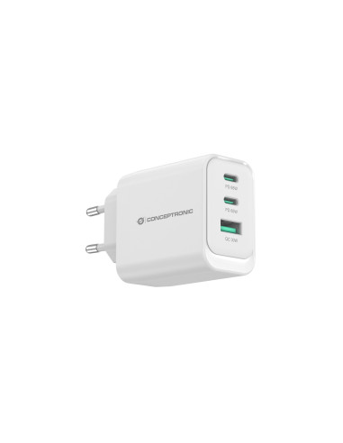 Conceptronic Althea21W65 Ładowarka Do Urządzeń Przenośnych Uniwersalne Biały Prąd Przemienny Szybkie Ładowanie Wewnętrzna