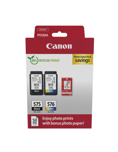 Canon 5438C004 Nabój Z Tuszem 2 Szt. Oryginalny Czarny, Cyjan, Purpurowy, Żółty