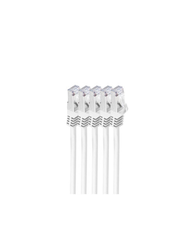 Shiverpeaks Bs75515-W-Set5 Kabel Sieciowy Biały 5 M Cat7 S/Ftp (S-Stp) Okrągły