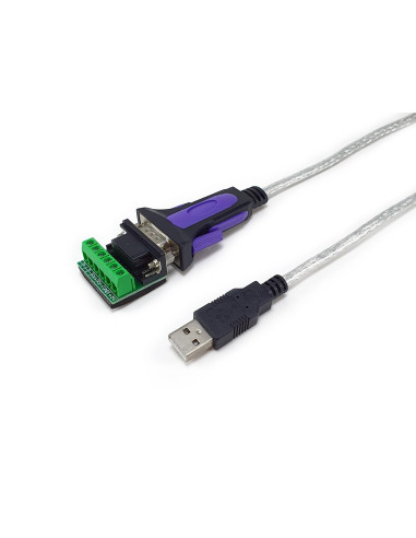 Equip 133387 Kabel Równoległy Szary 1,5 M Usb Typu-A Db-9