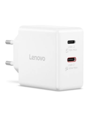 Ładowarka Sieciowa Lenovo G0A6065Weu Gan 2X Usb-C 65W Biała