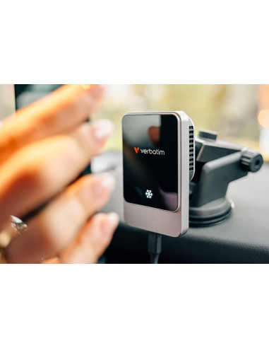 Verbatim Charge 'N' Drive Smartfon Czarny Usb Bezprzewodowe Ładowanie Szybkie Ładowanie Automatyczna
