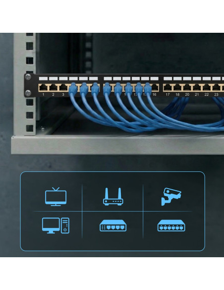 Extralink Patchpanel Cat5E Stp V2 24 Porty