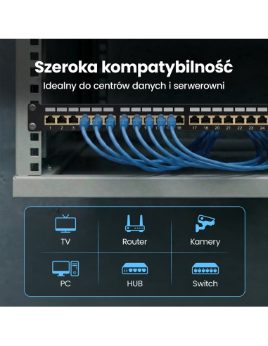 Extralink Patchpanel Cat5E Stp V2 24 Porty