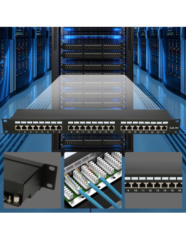 Extralink Patchpanel Cat5E Stp V2 24 Porty