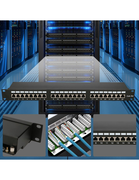 Extralink Patchpanel Cat5E Stp V2 24 Porty