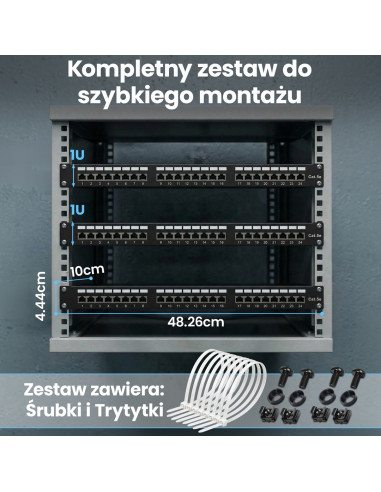Extralink Patchpanel Cat5E Stp V2 24 Porty