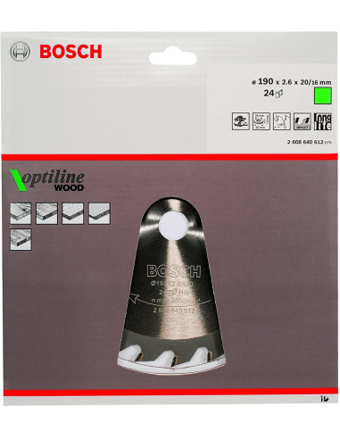 Bosch ?2608640612 Ostrze Do Piły Tarczowej 19 Cm 1 Szt.