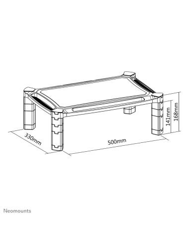 Neomounts Nsmonitor20 Uchwyt / Stojak Do Monitorów 81,3 Cm (32") Czarny Biurko