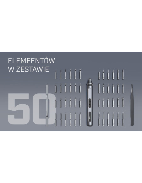 Extralink Powerlink Wkretak Elektryczny 50 W 1 Set Screwdriver Electric 50 In 1