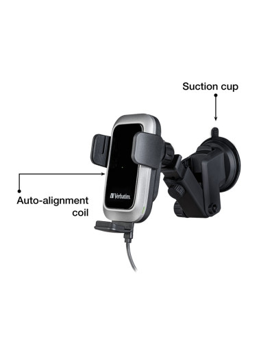 Verbatim Fwc-03 Pro Qi Fast Wireless Autoladegerät Retail Czarny