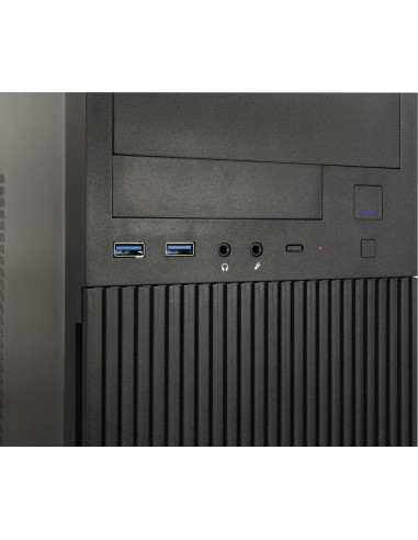 Inter-Tech It-2815 Linear Midi Tower Czarny