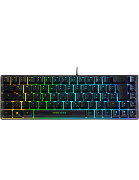 Deltaco Gaming Gam-158-De Klawiatura Usb Qwertz Skandynawia Czarny
