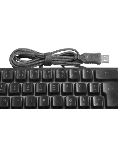 Deltaco Gaming Gam-158-De Klawiatura Usb Qwertz Skandynawia Czarny