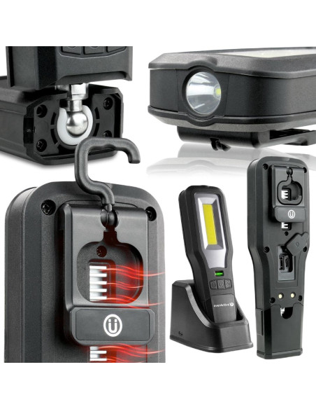 Ładowalna Latarka Warsztatowa Led Everactive Wl-600R
