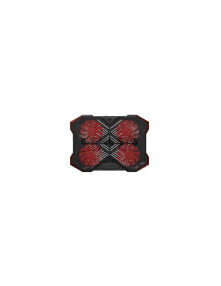 Genesis Oxid 260 Podkładka Chłodząca Do Laptop 43,9 Cm (17.3") 1010 Rpm Czarny, Czerwony