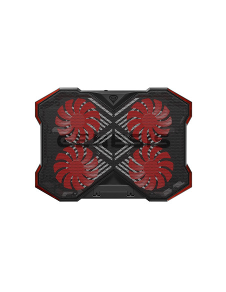 Genesis Oxid 260 Podkładka Chłodząca Do Laptop 43,9 Cm (17.3") 1010 Rpm Czarny, Czerwony