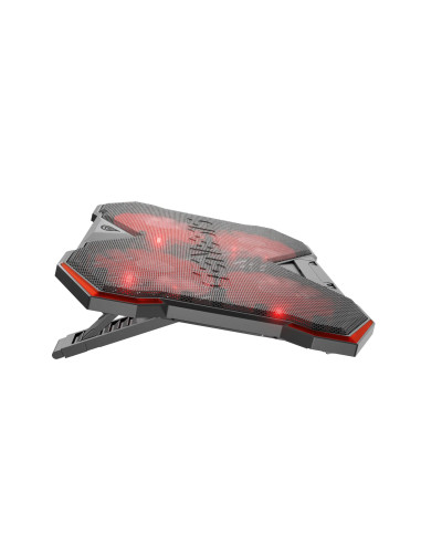 Genesis Oxid 260 Podkładka Chłodząca Do Laptop 43,9 Cm (17.3") 1010 Rpm Czarny, Czerwony