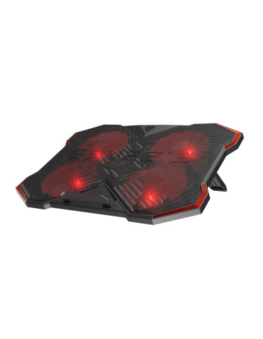Genesis Oxid 260 Podkładka Chłodząca Do Laptop 43,9 Cm (17.3") 1010 Rpm Czarny, Czerwony