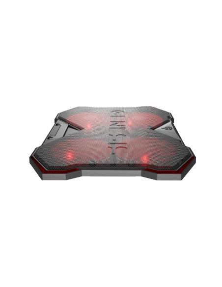 Genesis Oxid 260 Podkładka Chłodząca Do Laptop 43,9 Cm (17.3") 1010 Rpm Czarny, Czerwony
