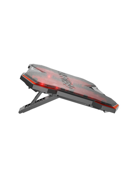 Genesis Oxid 260 Podkładka Chłodząca Do Laptop 43,9 Cm (17.3") 1010 Rpm Czarny, Czerwony