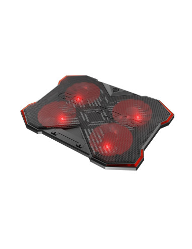 Genesis Oxid 260 Podkładka Chłodząca Do Laptop 43,9 Cm (17.3") 1010 Rpm Czarny, Czerwony