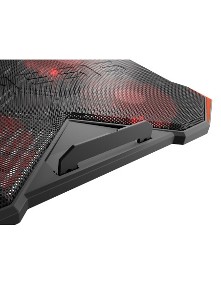 Genesis Oxid 260 Podkładka Chłodząca Do Laptop 43,9 Cm (17.3") 1010 Rpm Czarny, Czerwony