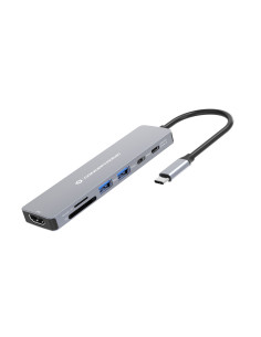 Conceptronic Donn28G Stacja Dokująca Przewodowa Usb 3.2 Gen 1 (3.1 Gen 1) Type-C Szary