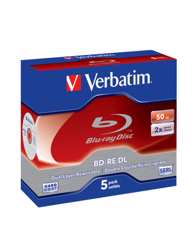 Verbatim Bd-Re Dl 50Gb 2 X 5 Pack Jewel Case 5 Szt.