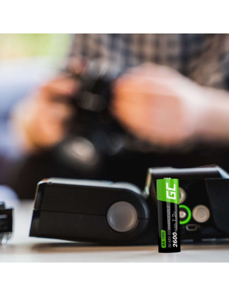 16X Akumulatorki Paluszki Aa R6 2600Mah Ni-Mh Baterie Do Ładowania Green Cell